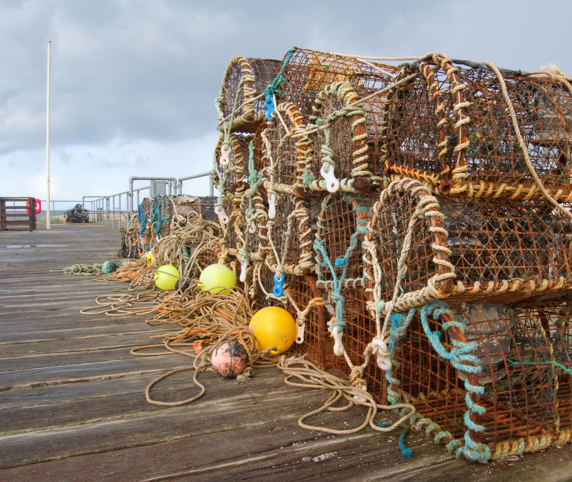 Lobster pots of the Aberdovey pier