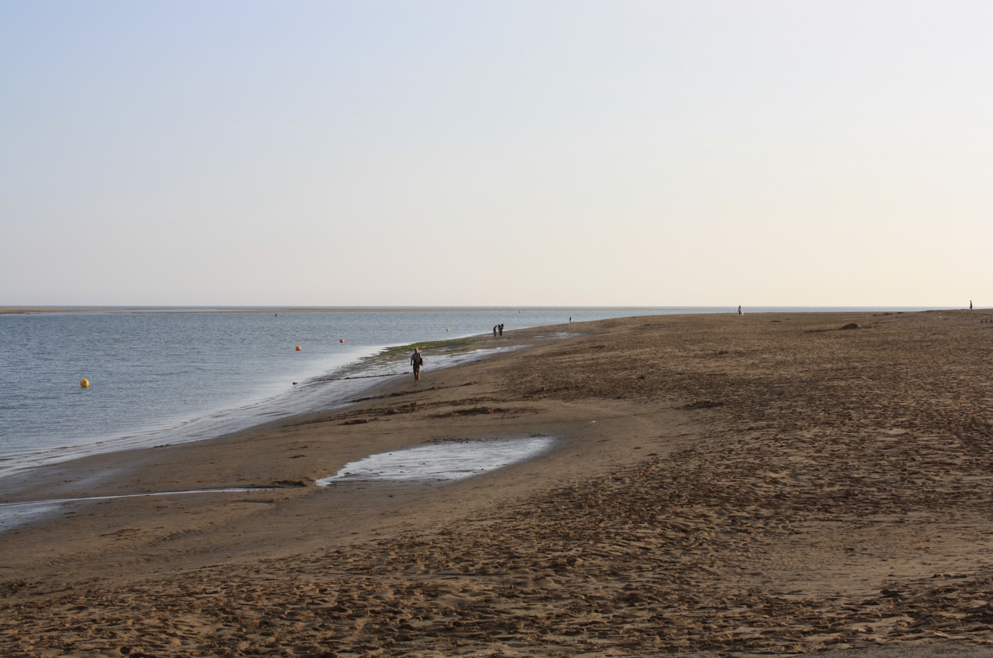 Walking along the Aberdovey Beach